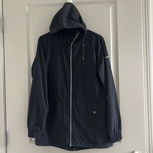 Columbia women’s long rain jacket